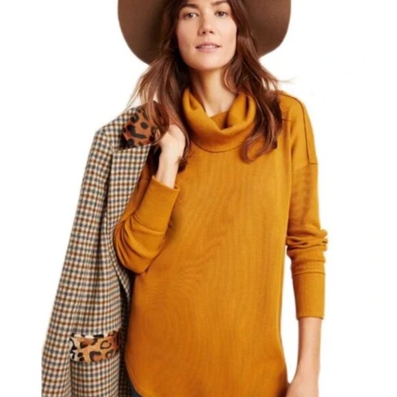 Anthropologie Maeve Ainsley Thermal Turtleneck - S - Picture 1 of 11